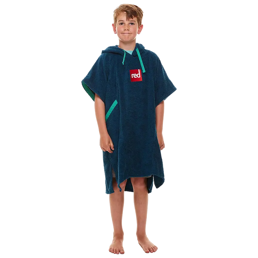 Kids Towelling Change Robe - Navy