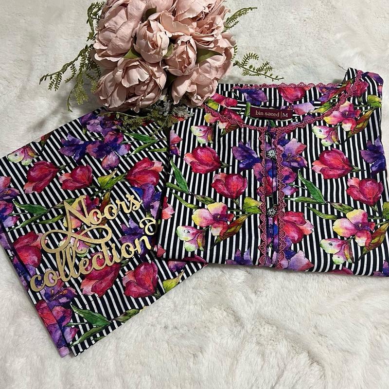 Binsaeed 2pc co-ord set soft khadar winter collection medium to 2xl have trouser 0