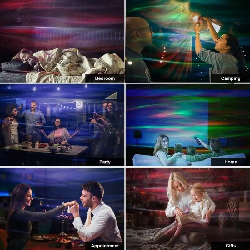 NORTHERN LIGHTS PROJECTOR STAR GALAXY NIGHT LAMP FOR BEDROOM RELAXING KIDS PARTY XMAS 6