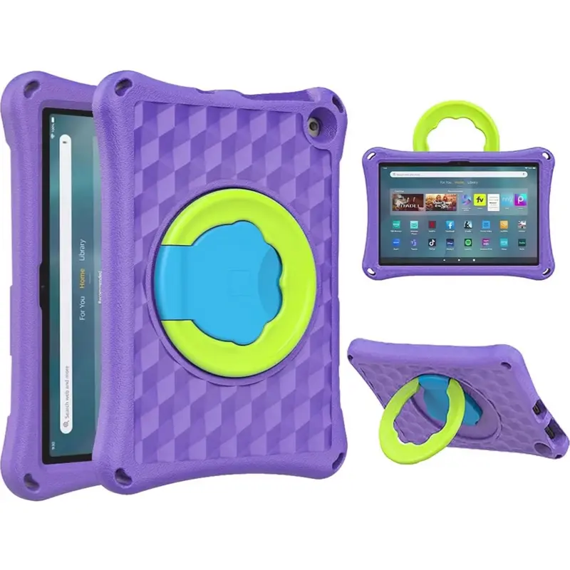 13th/11th Generation, 2023/2021 Release) New 10in Tablet Case for Kids. Riaour ipad 10 case Light Weight Anti Slip Shockproof Kids Friendly Case(Incompatible with iPad Samsung). (Purple) Accessories Computer Covers 0