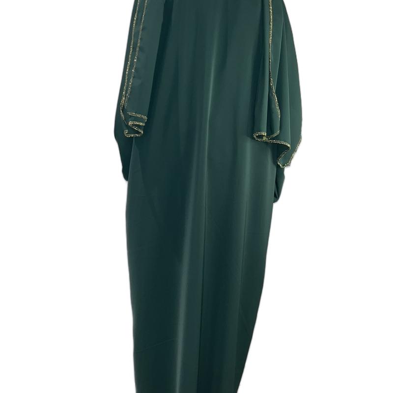 1 piece hijab and abayah with gold embroidery 6