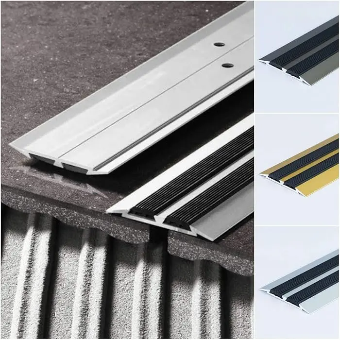 Aluminium Floor Edging Bar Trim Strip for Flat Carpet Doors