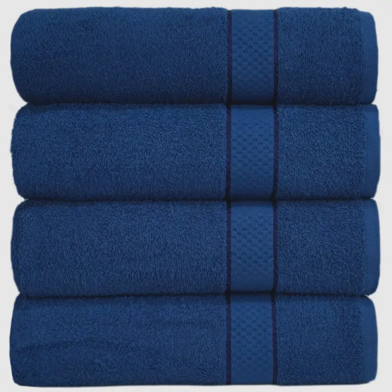 Bargain Bath Towel - Budget-Friendly 100% Egyptian Cotton - Super Soft - 80x140cm Absorbent Soft Sheet Smooth Plain luxury 2