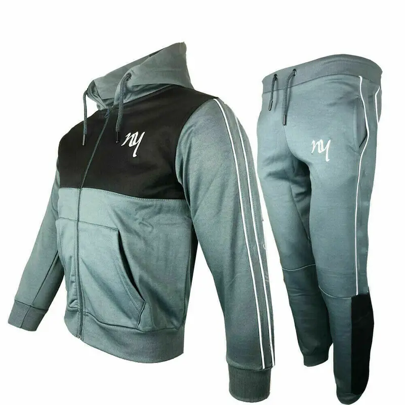 Boys slim fit tracksuit Jogging Bottom top & hoodie Hoody Junior, Kids 4