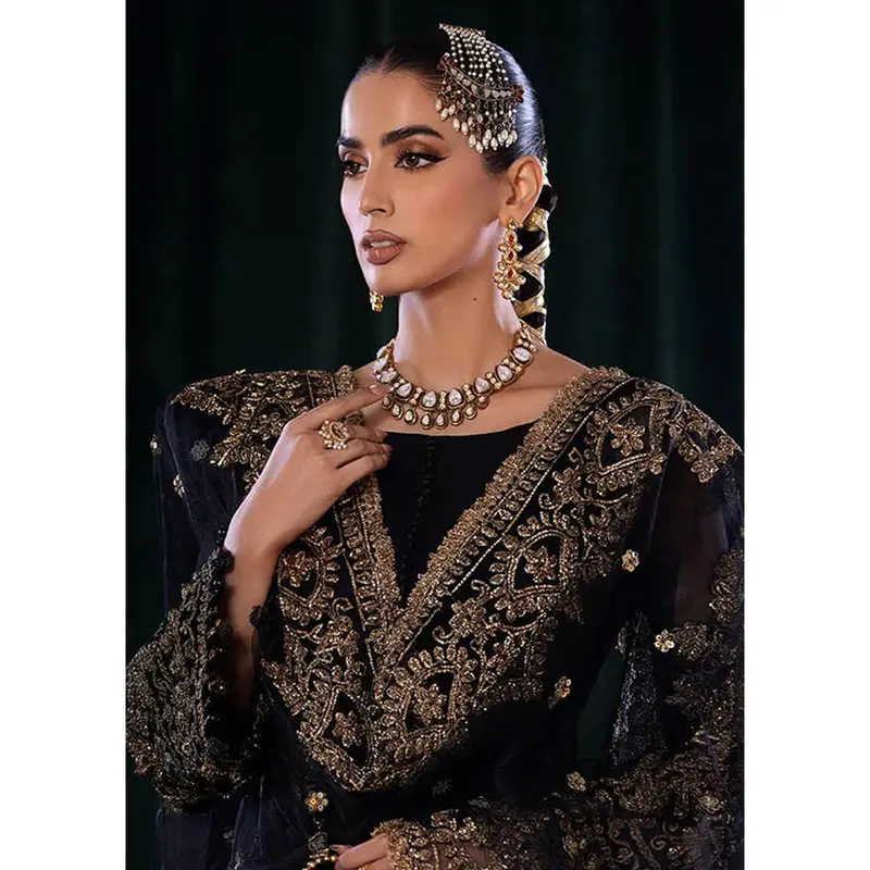 P-255- Black - Readymade - Khuda Baksh Creations 2024 2