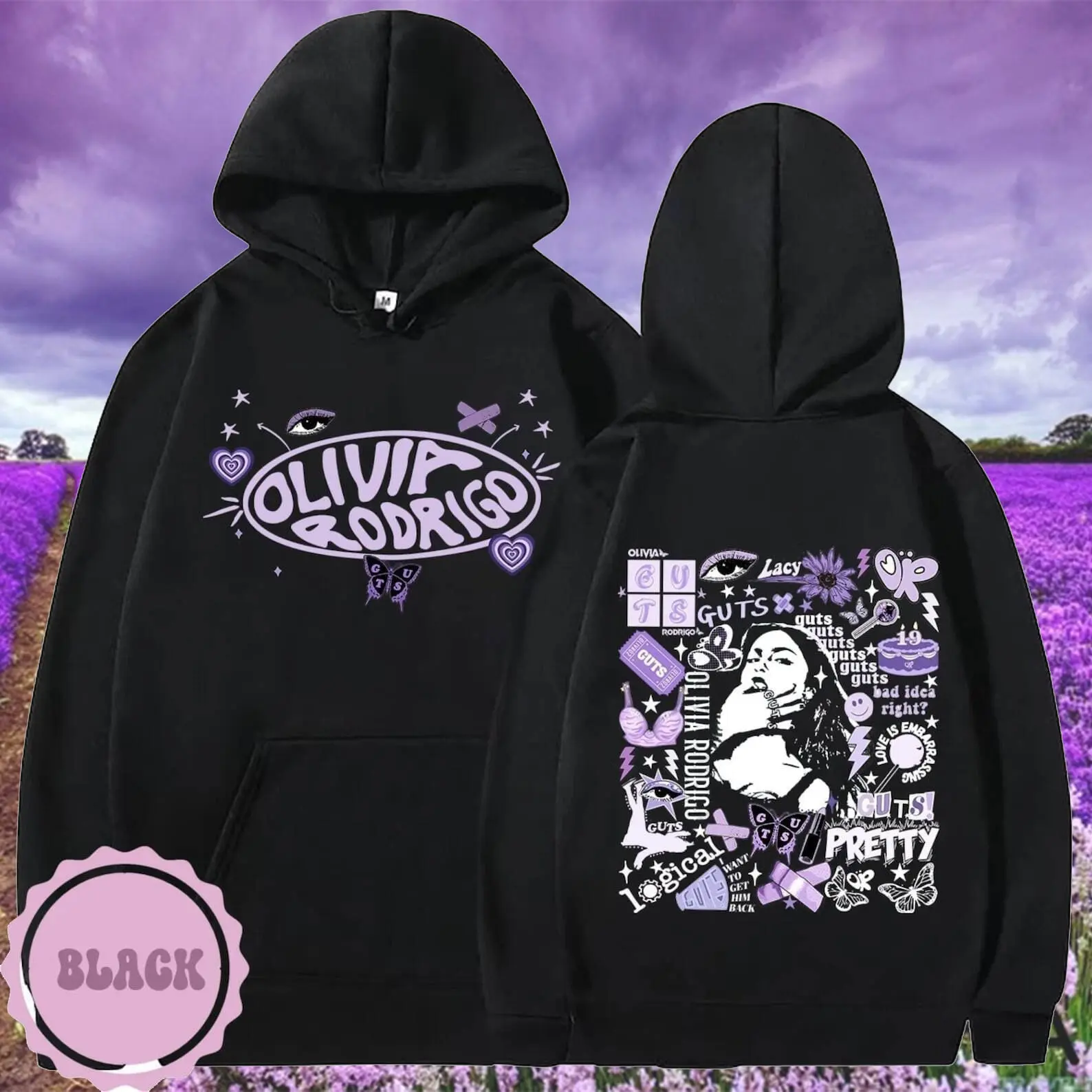 Olivia Rodrigo Hoodie Guts World Tour 2024 Sweatshirt, GUTS Art Print Women Hoodie, Guts Tour 2024 Shirt