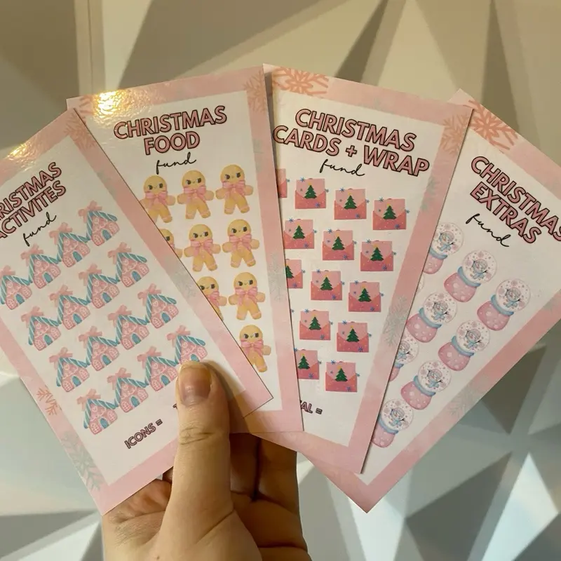 WHOOPSIE Pink Christmas Savings Bundle - 8 savings trackers 5