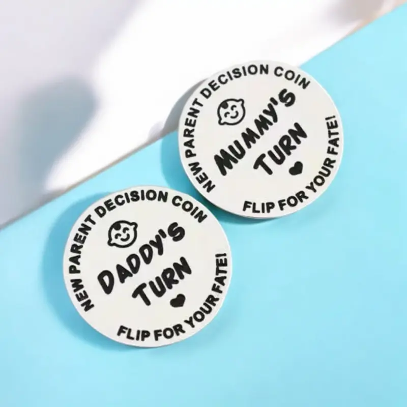 Double Sided New Parent Decision Coin Gift 3