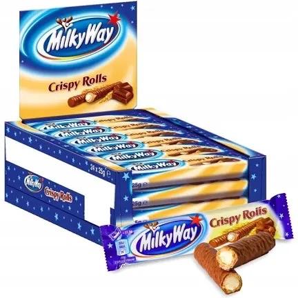 Twix, Milkyway, Bounty Crispy Rolls - 24 Wafer Rolls in a Box - Snack 3