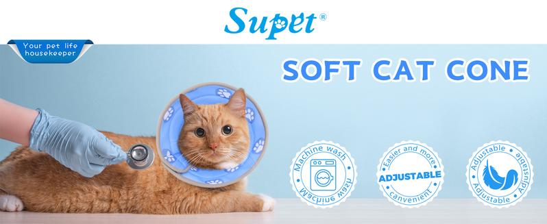 Product Introduction of Cat Cone Collar Soft to Stop Licking After Surgery, Adjustable Soft Cat Recovery Collar for Small Dogs, Puppies and Kittens 0