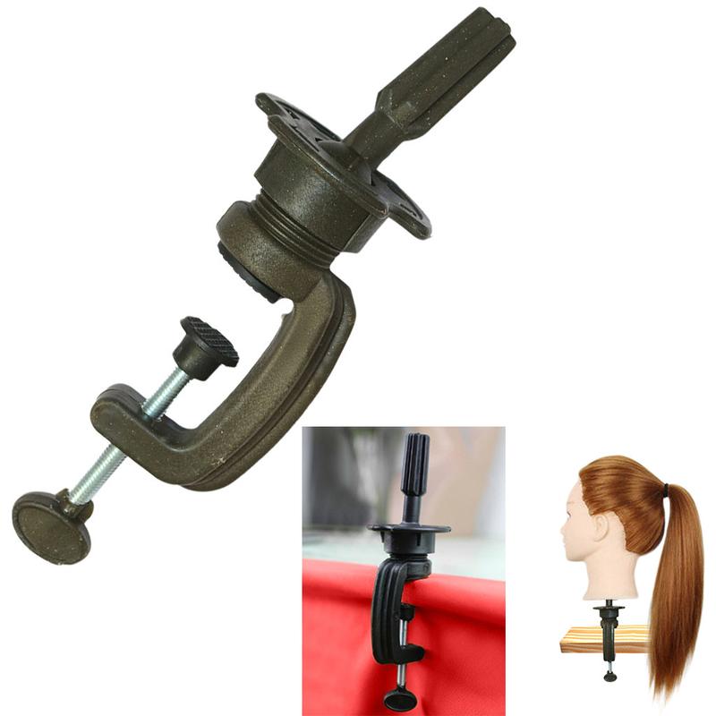 Long Hair Training Head Model Hairdressing Clamp Stand Dummy Practice Mannequin 8