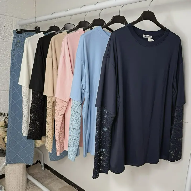 Lizzie Lace Long Sleeve Tops  Casual Womenswear