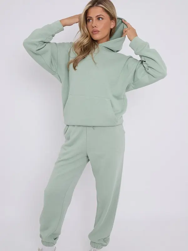 ChicHero Women Oversized Hoodie Sweatshirt Shorts Premium Oversized Fleece High Cotton Casual Comfortable Tracksuit 5