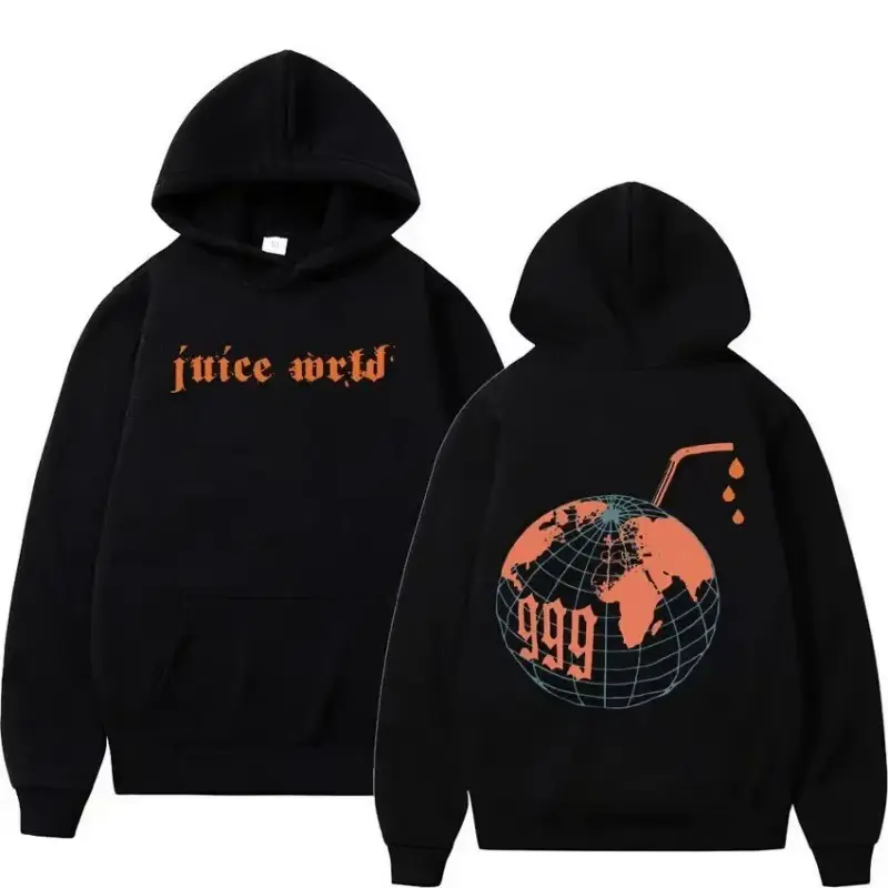 Juice WRLD Hoodies Men Women Hooded Sweatshirts Fashion Hip Hop Casual Pullovers Autumn Boys Girls Black Streetwear Juicewrld Menswear Tops Long Sleeve