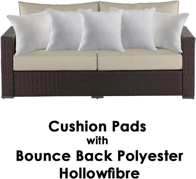 Iyan Soft Furnishing Cushion Pad Inner Pack of 4 - Plump Inserts Virgin Hollowfiber for Comfortable Seating 5