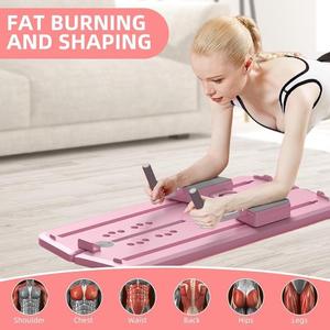 Agilithor A02 10-in-1 Foldable Pilates Reformer Board for Home Use - Multifunctional Ab and Exercise Board with Timer-No skis