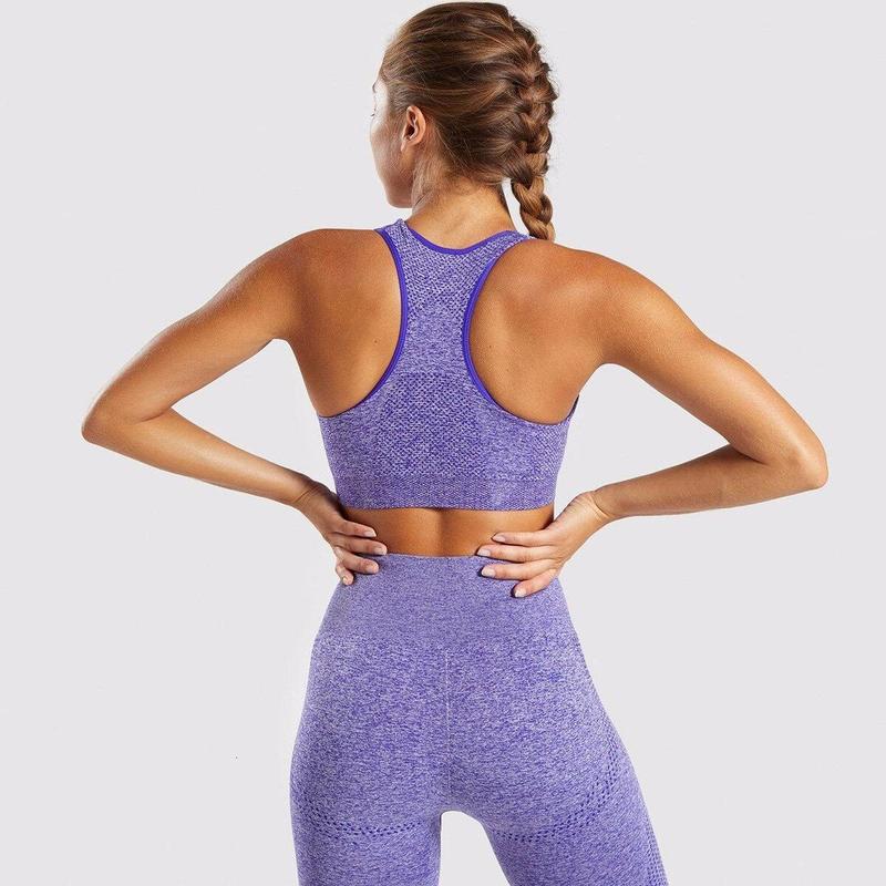 Seamless knitted yoga workout clothing 7