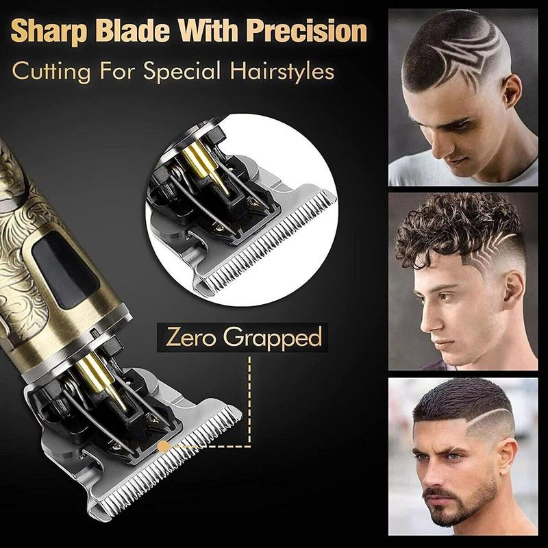 Mens Hair Clippers Shaver Trimmers Machine Cordless Beard Electric Haircut Handle 8
