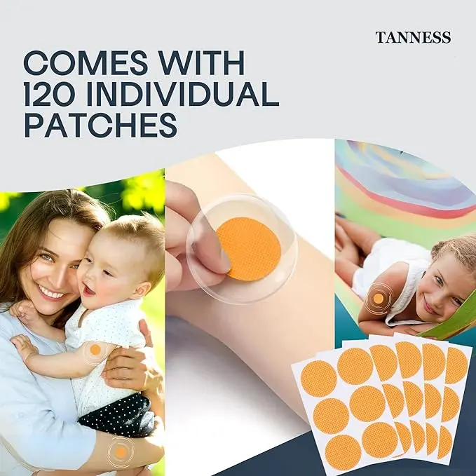Tanness 120x Mosquito Patches - Natural Insect Repellent, Designed to Repel All Types of Mosquito, Midge & Insects 3