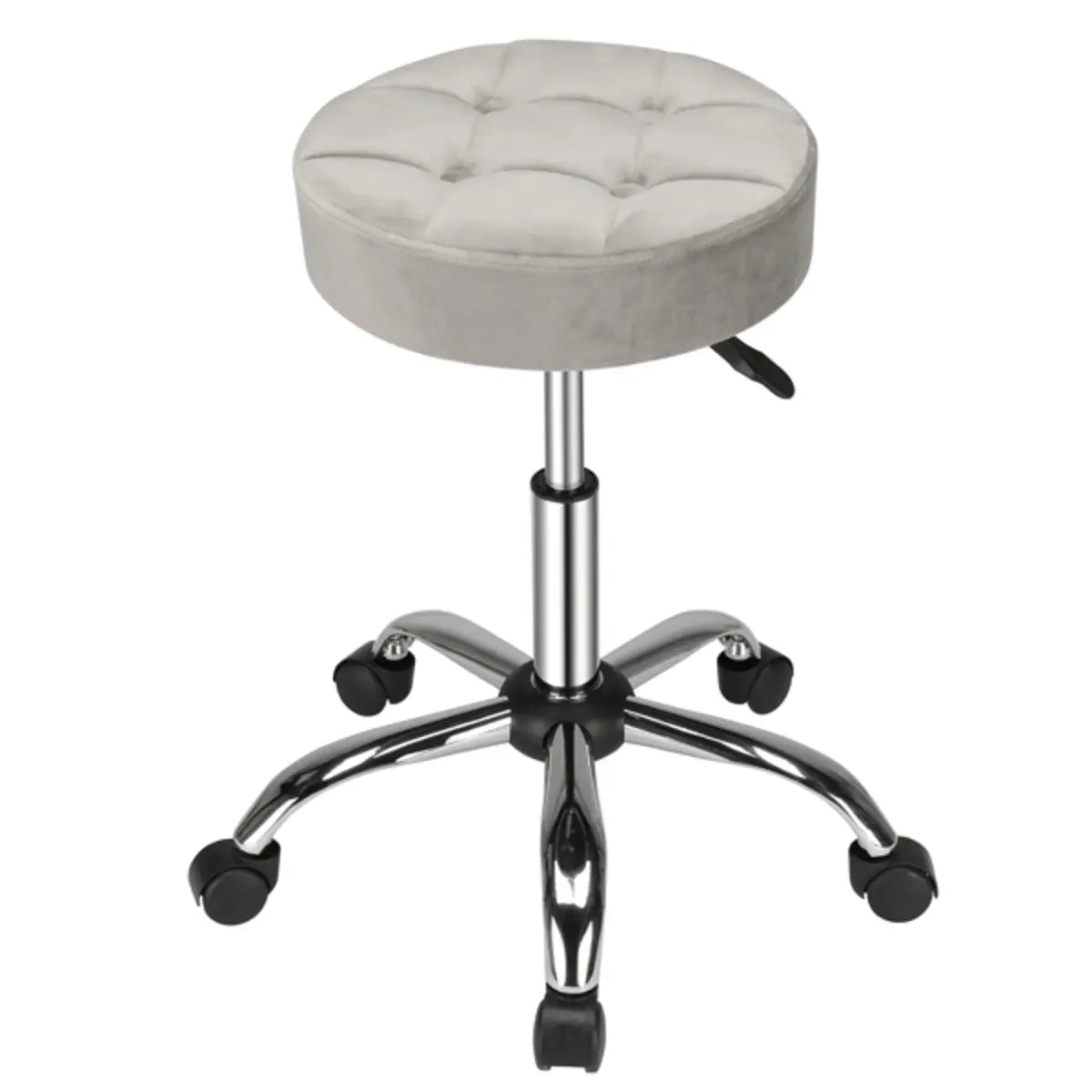 Fleece Nylon wheel 150kg Grey Technician's stool Nine compartments with leather buckle Five star feet Adjustable Sturdy Antique