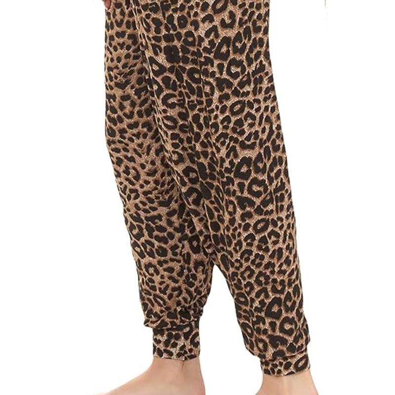 Women Printed Leopard Army Elasticated Plus Hareem Trouser 3