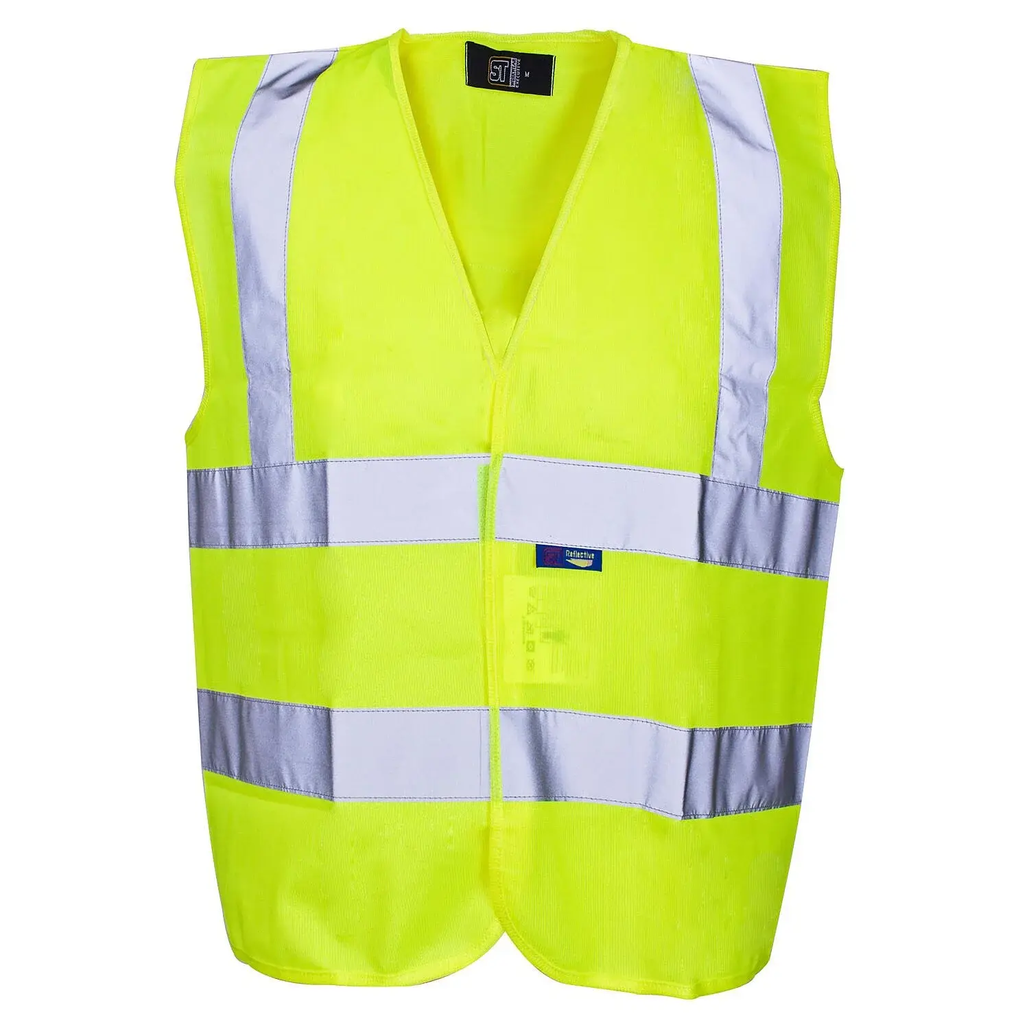 Supertouch Hi-Vis Builders Vest – Bright, Durable, Affordable!  Perfect for Xmas Workwear!