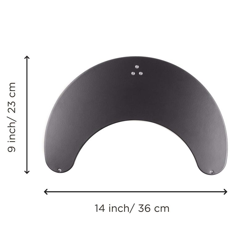 Duronic DM25D Stand for Pole | Attaches to Duronic DM15 DM25 DM35 DM453 Poles | Flat Freestanding Monitor Base for Desk | Heavy Duty | Alternative Installation Solution to Clamp or Grommet Fixing 1