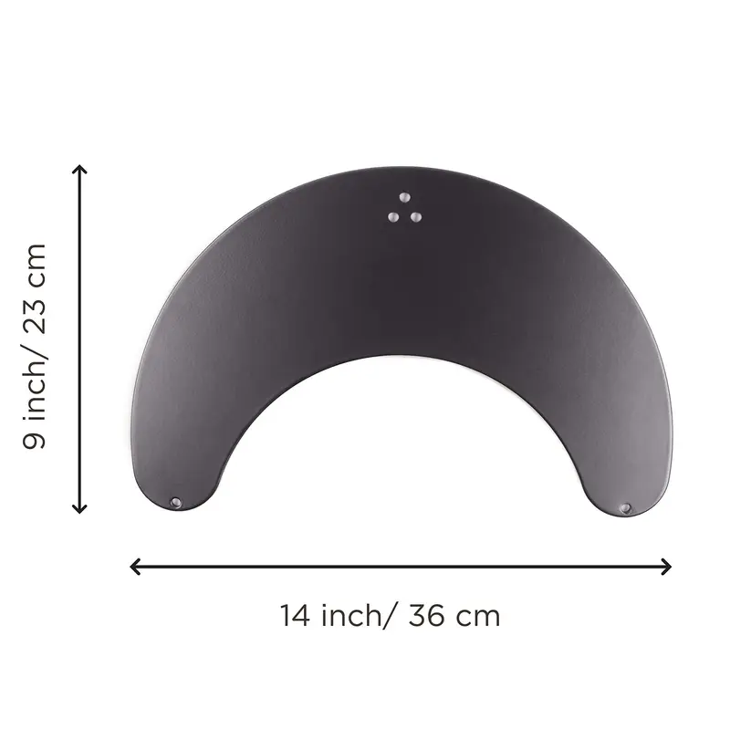 Duronic DM25D Stand for Pole | Attaches to Duronic DM15 DM25 DM35 DM453 Poles | Flat Freestanding Monitor Base for Desk | Heavy Duty | Alternative Installation Solution to Clamp or Grommet Fixing 1