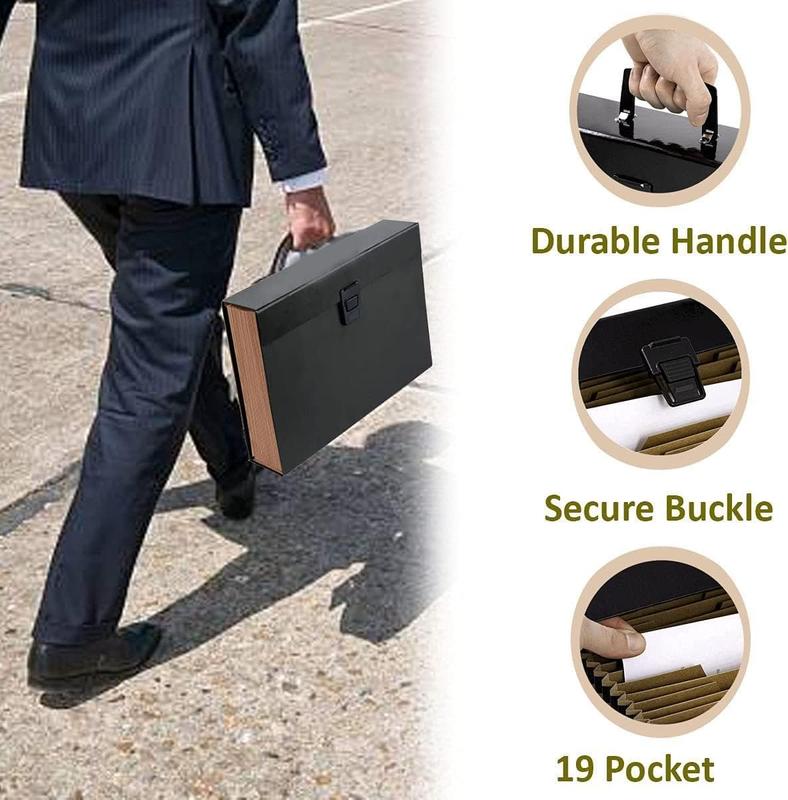 Expanding Document File Organiser File Folder Paper Storage Box With 19 Pockets By MantraRaj 3