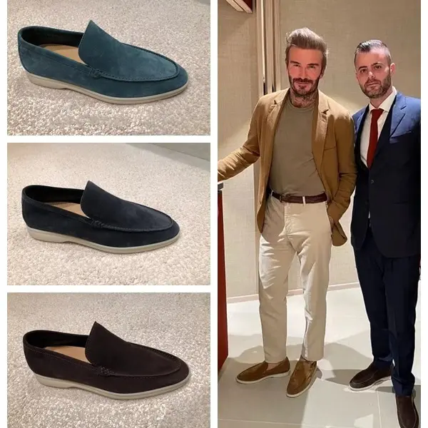 Men's loafers casual flats one-pedal driving shoes