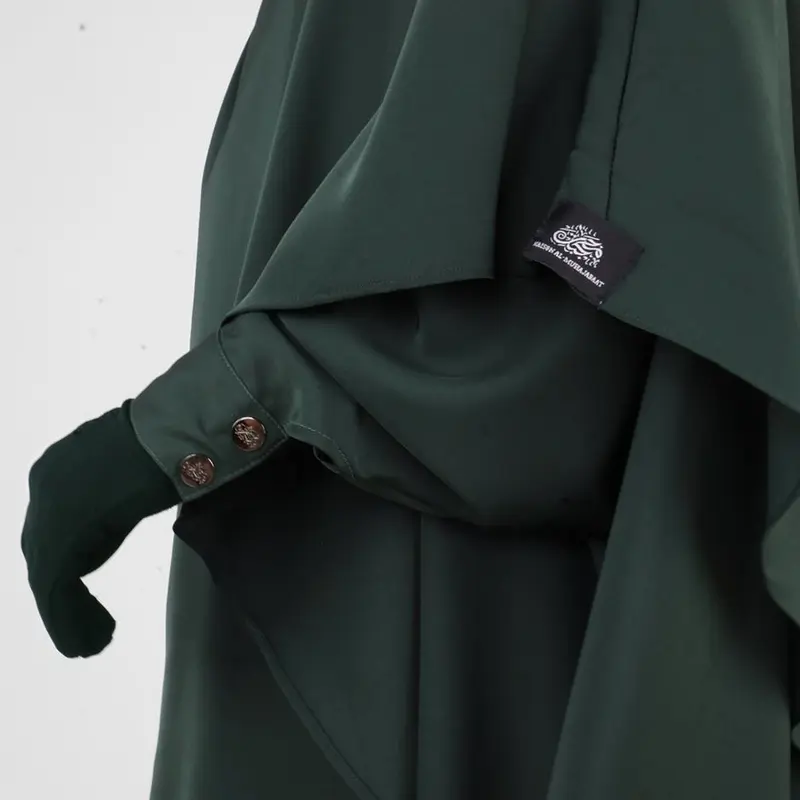 Bisht Abaya with Snap Buttons - More Colours - Womens Prayer Dress Zipper Pockets Wudu Friendly Abaya 48 to 64 Modest Fashion Women’s Islamic Clothing 8