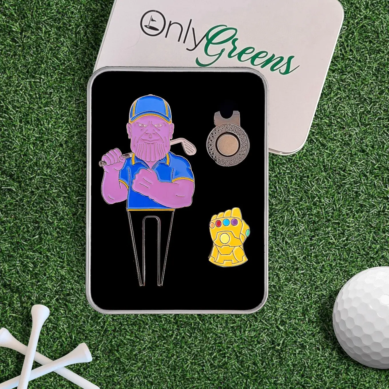 Only Greens Golf - Divot/Pitch Repair Tool and Ball Marker Set - Gauntlet Golfer