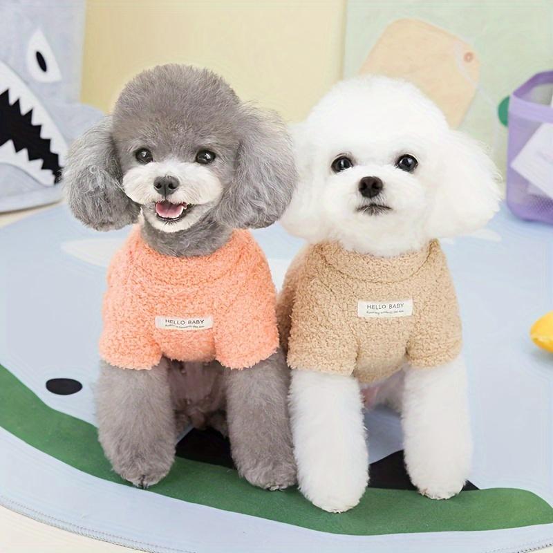 Product Introduction of Cozy Fleece Dog Sweater for Small Breeds - Soft Plush Pet Coat, Non-Waterproof, Machine Washable - Perfect for Winter & Fall 4