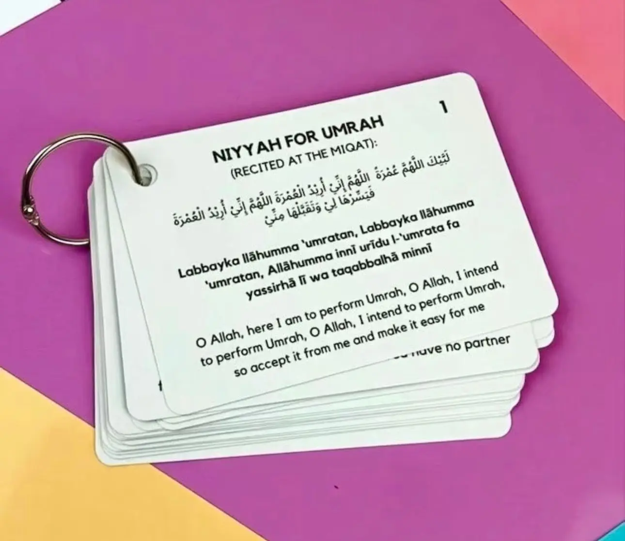 Umrah Dua Cards | Madina | Islamic Gift | Quran | Muslim | Dhikr | Umrah Cards | Dua Cards | Allah | Islam | Children | Arabic