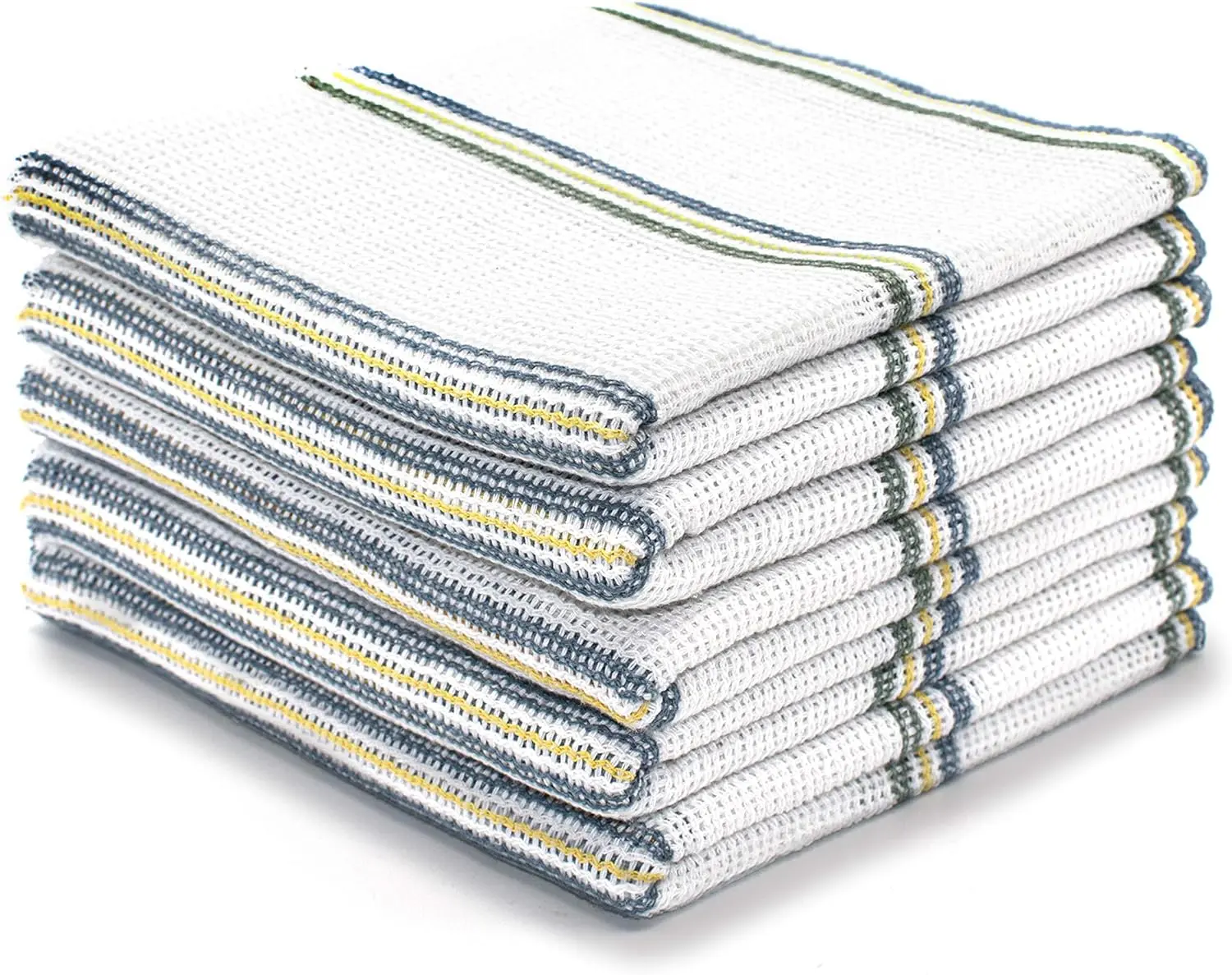 LINEN HOME Dish Cloths Cleaning Hygiene 100% Cotton Antibacterial Absorbent Lint Free Cloths Kitchen Towels Washing Up Dishcloths Tea Towels Set (Pack of 40) Multicolor