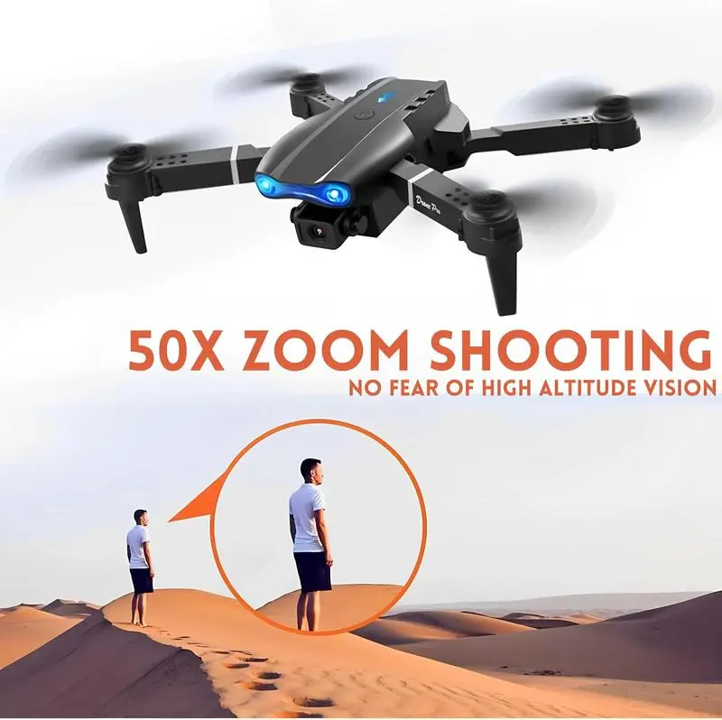 SkyVision Foldable Drone with HD Camera, 360° Stunts, rechargeable Battery & Case - Beginner-Friendly for Aerial Photography & Travel - Charging, Portable 4