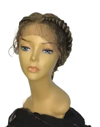 30″ Rukky Braided cornrow Synthetic Lace front Wig (A50)