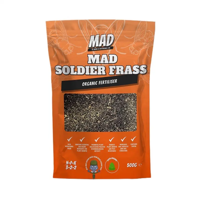 MAD Frass - Balanced Mix of Nitrogen, Phosphorus, and Potassium for Plant Growth