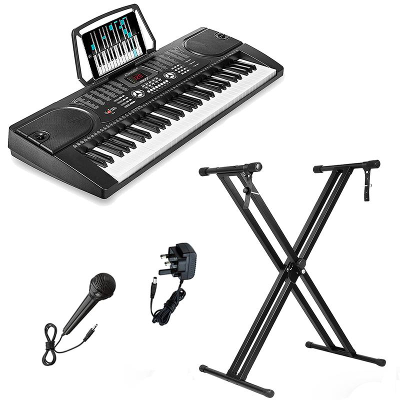 Product Introduction of Crystals 61-Key Digital Piano Keyboard with Optional Stand and Stool for Customized Setup 14