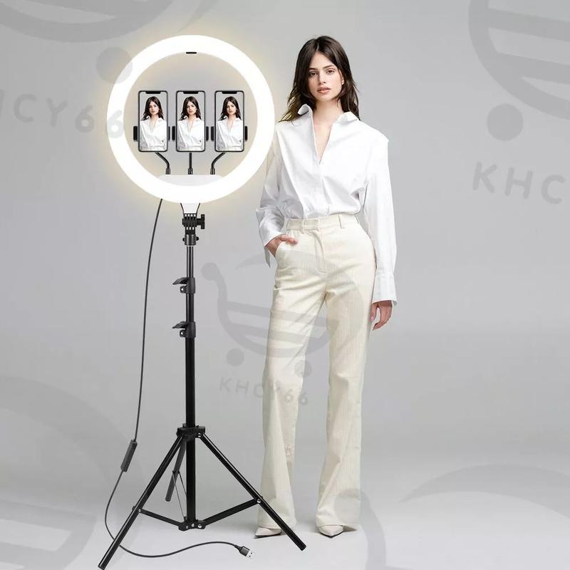 14" LED Ring Light with Stand for  Makeup  Video Phone Selfie Live Adjustable Alloy 5