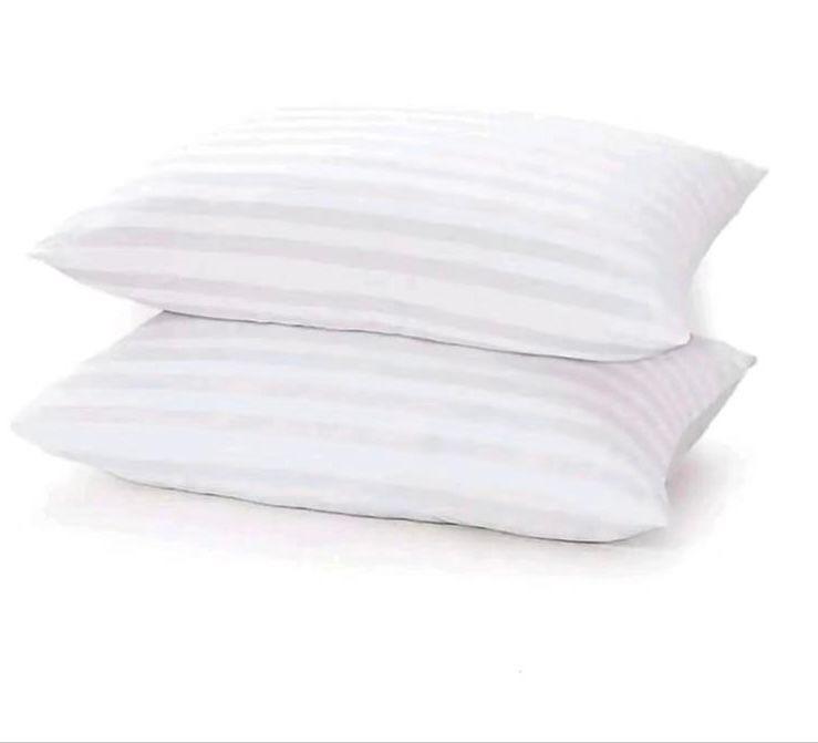 Product Introduction of BHS Stripe Bounce Back Pillows - Twin Pack, Hotel Quality, Cotton Breathable, Tufted Machine Washable, Medium Support white skin-friendly 5