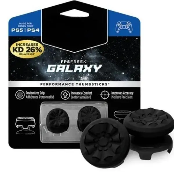 KontrolFreek FPS Freek Galaxy Dual Thumbsticks for Xbox/PS5/PS4 | 2025 Trending Gaming Combo | 1 High-Rise + 1 Mid-Rise - Enhanced Precision & Control