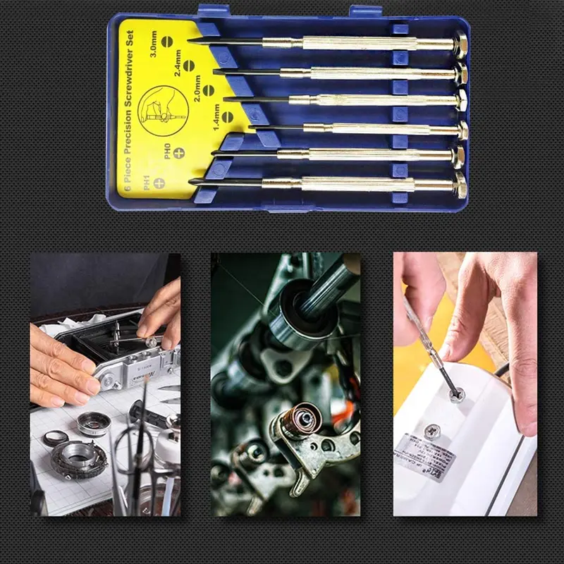 Bizwizz Mini Screwdriver Sets,Small Screwdriver Set Eyeglass Sunglass Repair Interchangeable Torx Screwdrivers Sets, Watch Repair Kit, Laptop Repair Tool kit, Precision Tools 7