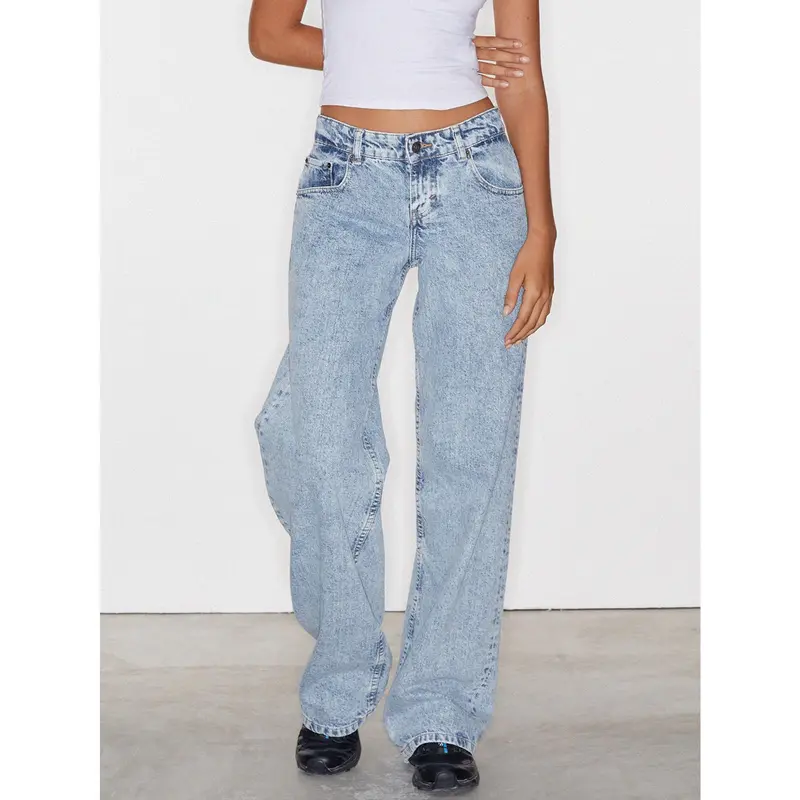 Straight-leg High Waist Jeans Women 2025 New Leg Pockets Pants Y2k Long Denim Trousers Vintage Grey Washed Jeans Womenswear Bottom Lady Comfort Streetwear Basic Minimalist plus  size womens  jeans 4