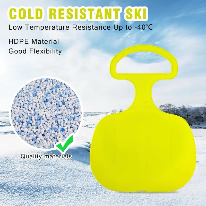 2 Pcs Snow Sled Board, Snow Sled Board with Handle Kids Heavy Duty 2
