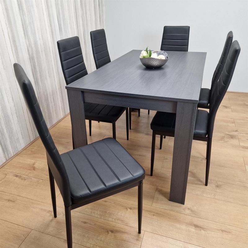 Dining Table Set with 6 Chairs Dining Room and Kitchen table set of 6 4