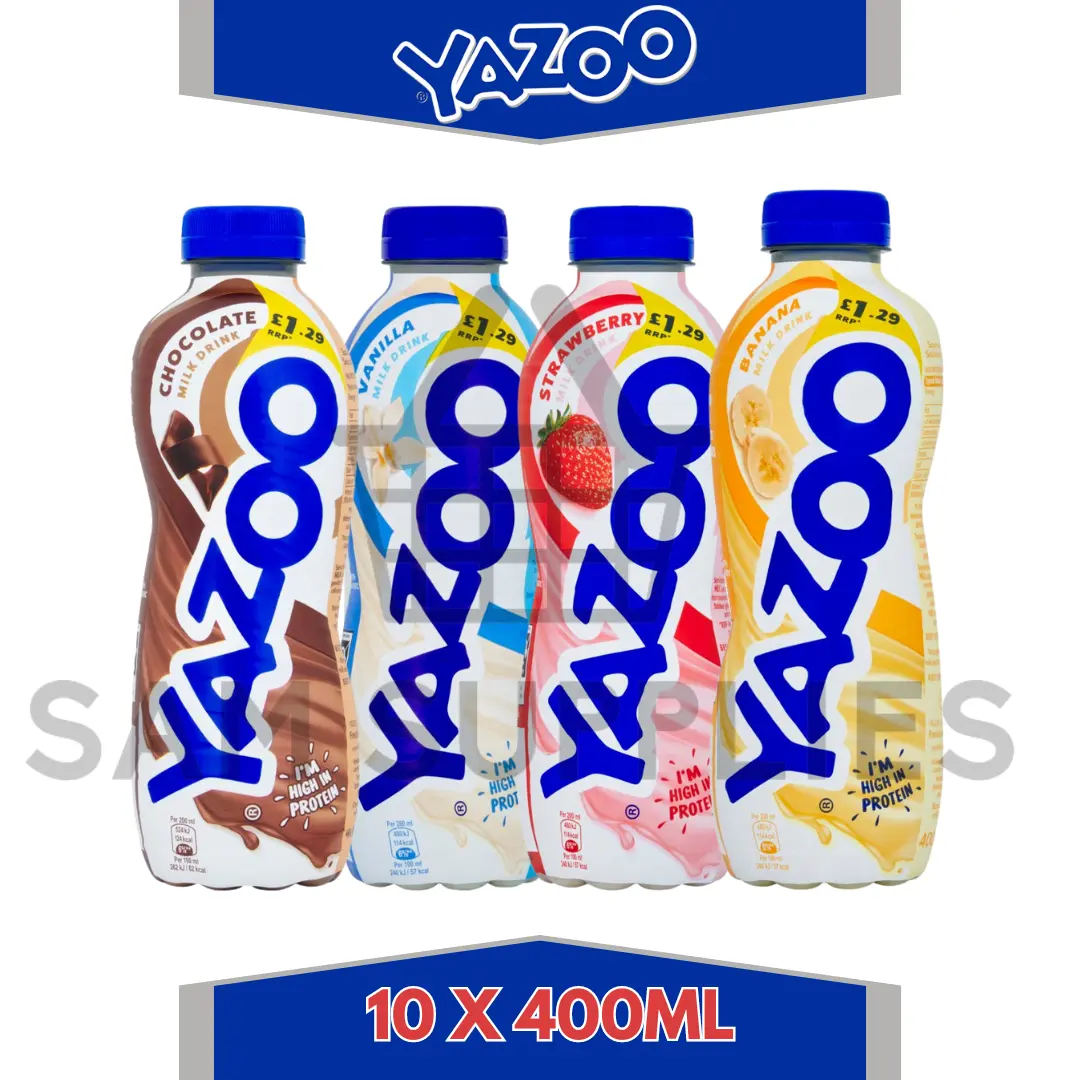 Yazoo Milkshake All Variety 10x400ML Bulk Pack