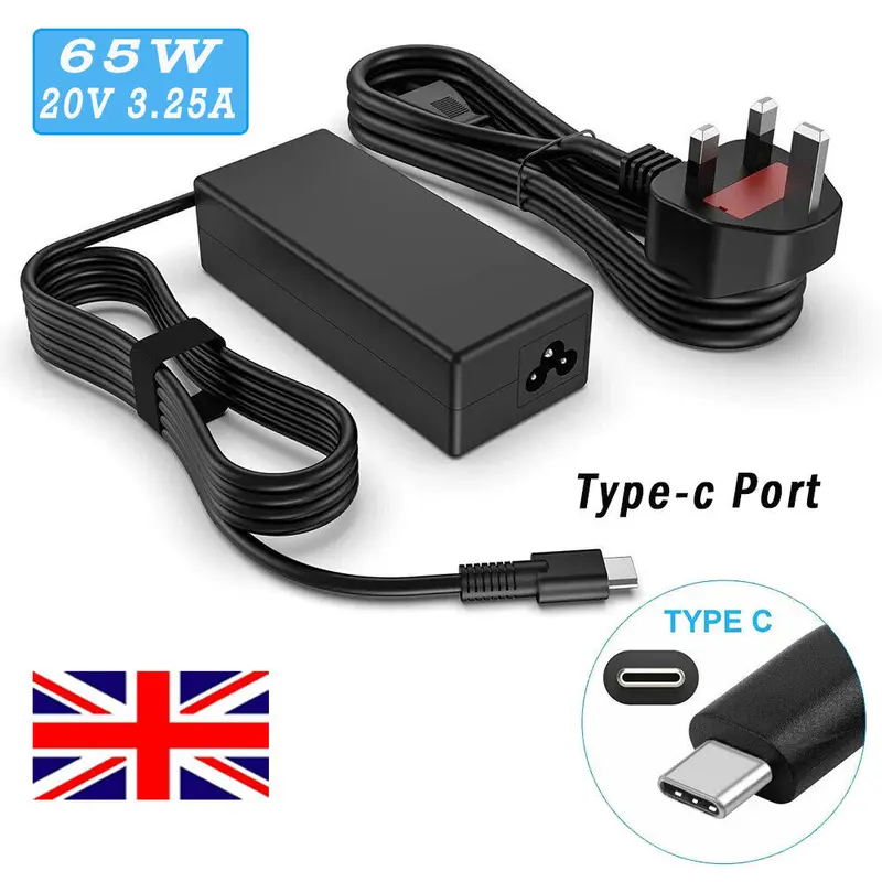 For Lenovo Acer HP Apple Sony ASUS 65W TYPE-C USB-C Laptop Power Adapter Charger 1