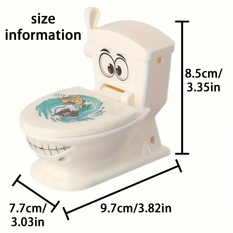 HARLESOTTO        MiaoMiao Hilarious Toilet Shooting Game Set - A Family - Oriented Game Featuring 1 Cartoon Toilet, 2 Launcher Toys, and 6 Plastic Poop Figures. Enjoy Rapid - Fire Fun with This Ideal Children's Party Game, Perfect as a Gift for Halloween 4