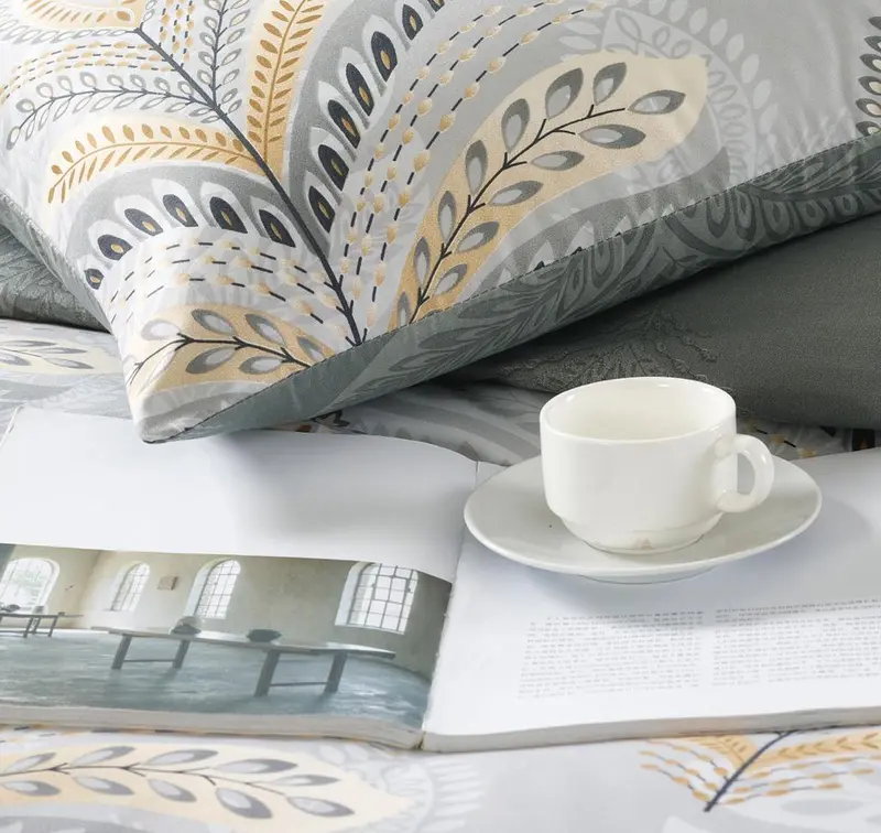 Luxury Printed Duvet Quilt Cover with Pillowcase Single Double Super King Size Bedding Set 8